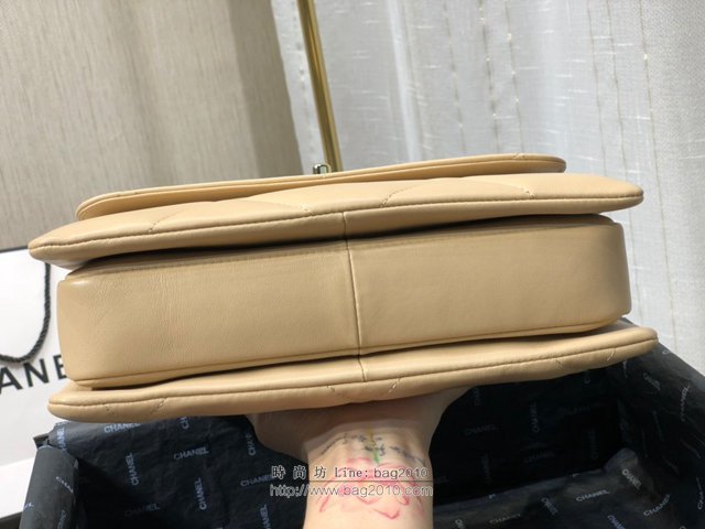 Chanel女包 92236 Chane1大方格三層包 香奈兒手腕包 手拎包 原廠小羊皮手提包 Chanel鏈條斜挎包  djc3800